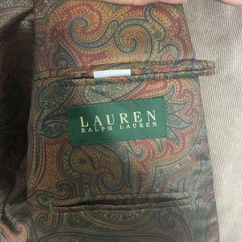 Lauren Ralph Lauren Mens Corduroy Blazer Jacket 44R